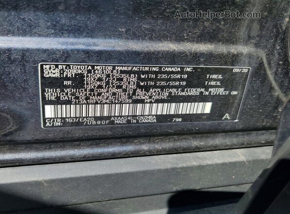 2T3A1RFV3MC147599 2021 TOYOTA RAV4 Gray Вид підкапотного простору