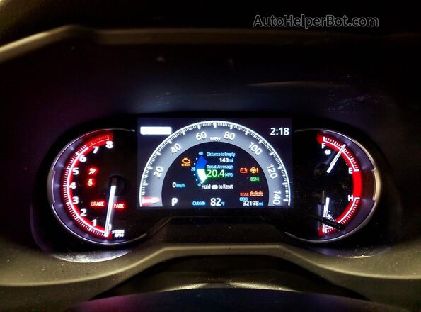 2T3A1RFV3RW458133 2024 TOYOTA RAV4 Blue Widok zestawu wskaźników
