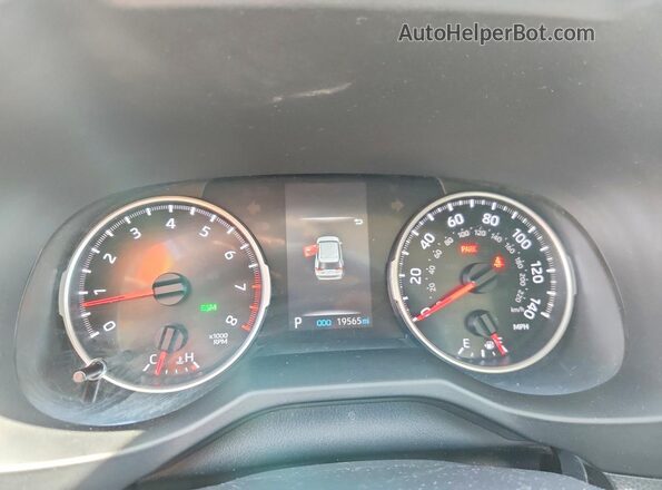 2T3A1RFV5MW231440 2021 TOYOTA RAV4 White Սարքավորումների վահանակի տեսք