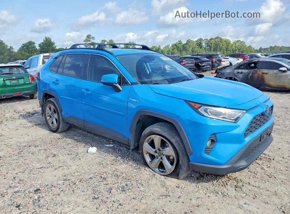 2T3B6RFV2MW029516 2021 TOYOTA RAV4 Blue Przód prawy
