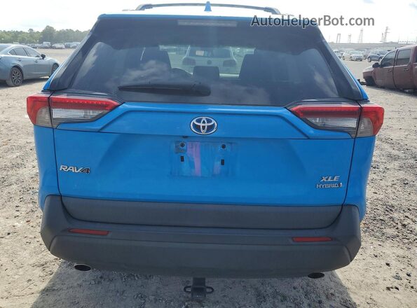 2T3B6RFV2MW029516 2021 TOYOTA RAV4 Blue Widok z tyłu