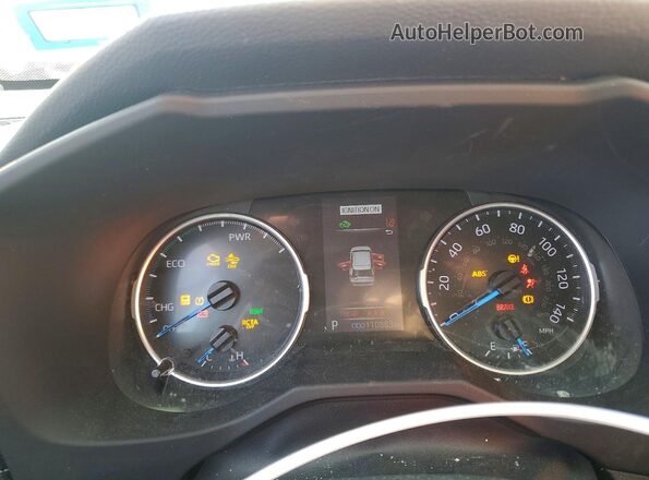 2T3B6RFV2MW029516 2021 TOYOTA RAV4 Blue Widok zestawu wskaźników
