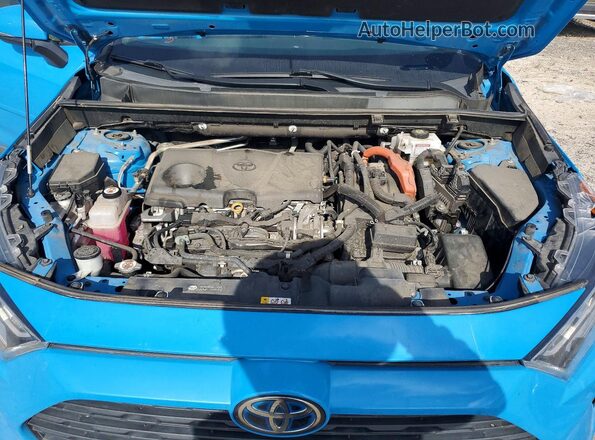 2T3B6RFV2MW029516 2021 TOYOTA RAV4 Blue Widok komory silnika