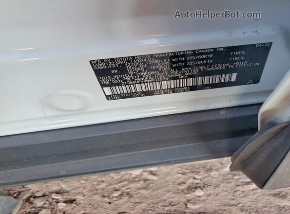 2T3B6RFVXNW033928 2022 TOYOTA RAV4 Белый Вид подкапотного пространства