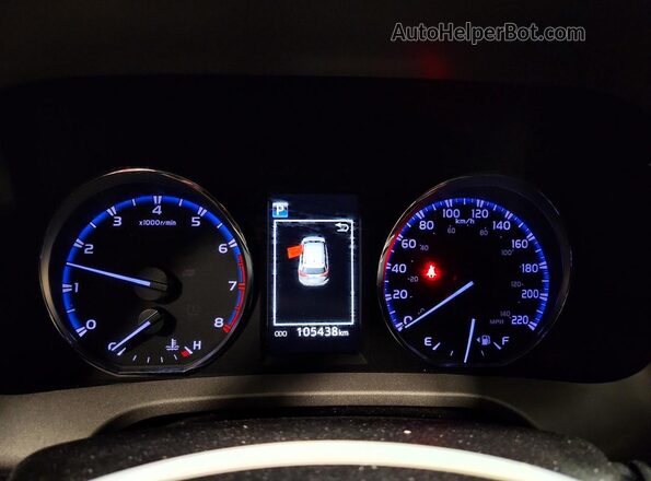 2T3BFREV3JW853229 2018 TOYOTA RAV4 Red Vista del cuadro de instrumentos
