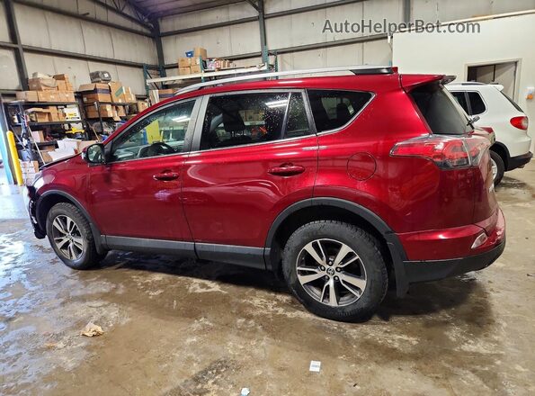 2T3BFREV3JW853229 2018 TOYOTA RAV4 Red Trasero izquierdo