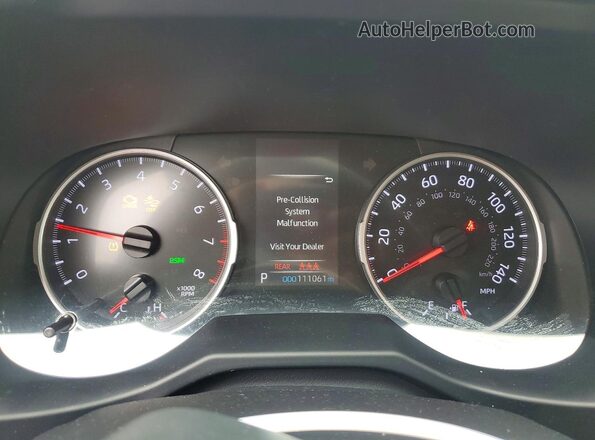 2T3C1RFV0MW112235 2021 TOYOTA RAV4 White Vista del cuadro de instrumentos