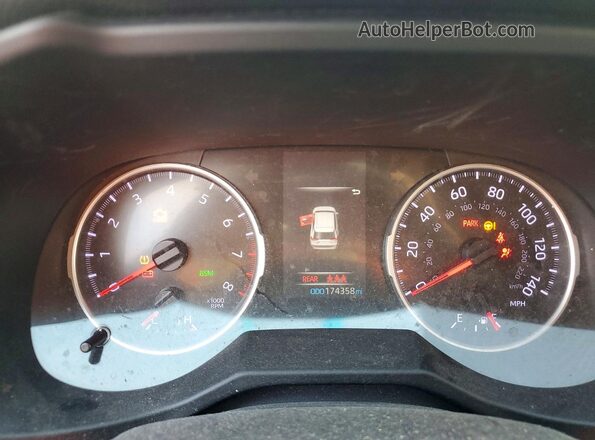 2T3C1RFV5LW081529 2020 TOYOTA RAV4 Silver Widok zestawu wskaźników
