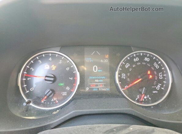 2T3C1RFV6MW183701 2021 TOYOTA RAV4 Blue Instrument cluster view