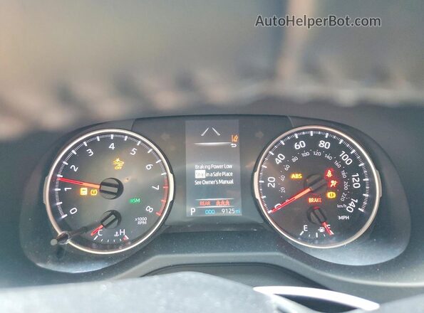 2T3C1RFVXNW219309 2022 TOYOTA RAV4 Blue ხელსაწყოთა პანელის ხედი