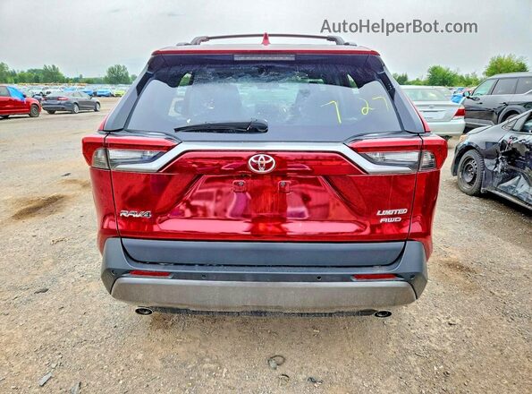 2T3D1RFV4MW174709 2021 TOYOTA RAV4 Maroon Widok z tyłu