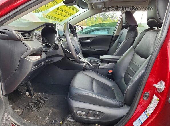 2T3D1RFV4MW174709 2021 TOYOTA RAV4 Maroon Widok wnętrza z przodu