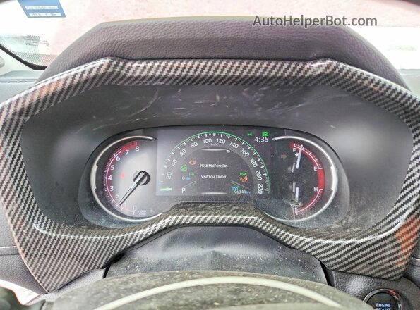 2T3D1RFV4MW174709 2021 TOYOTA RAV4 Maroon Widok zestawu wskaźników