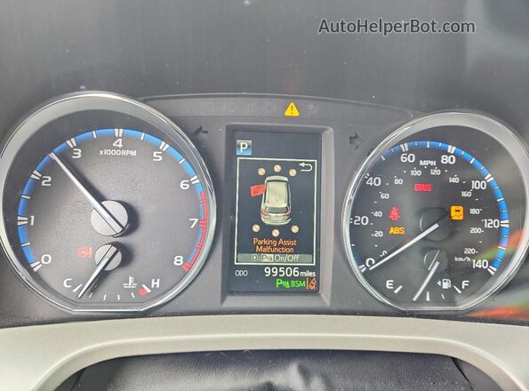 2T3DFREV8GW459954 2016 TOYOTA RAV4 Black Սարքավորումների վահանակի տեսք