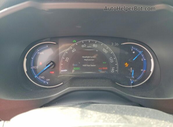 2T3DWRFV3KW019583 2019 TOYOTA RAV4 Blue Вид щитка приладів