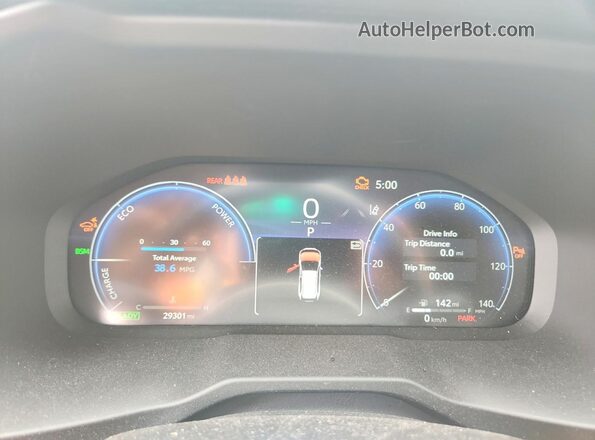 2T3E6RFV3RW077739 2024 TOYOTA RAV4 Blue Սարքավորումների վահանակի տեսք