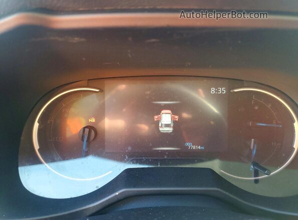 2T3EWRFV3LW051830 2020 TOYOTA RAV4 White Instrument cluster view