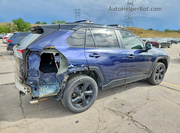 2T3EWRFV8LW074245 2020 TOYOTA RAV4 Синий Задняя правая четверть