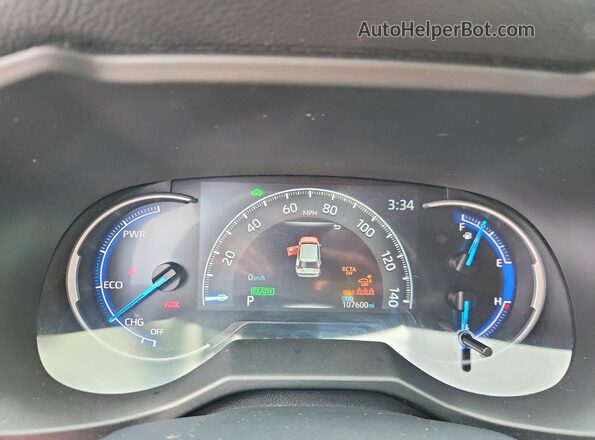 2T3EWRFV8LW074245 2020 TOYOTA RAV4 Синий Вид щитка приборов