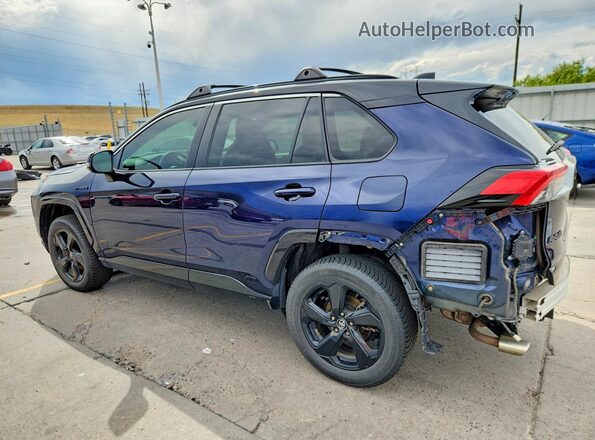 2T3EWRFV8LW074245 2020 TOYOTA RAV4 Синий Задняя левая четверть