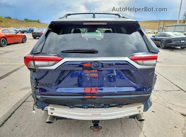 2T3EWRFV8LW074245 2020 TOYOTA RAV4 Синий Вид сзади