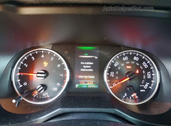 2T3F1RFV1KC005254 2019 TOYOTA RAV4 Red Սարքավորումների վահանակի տեսք