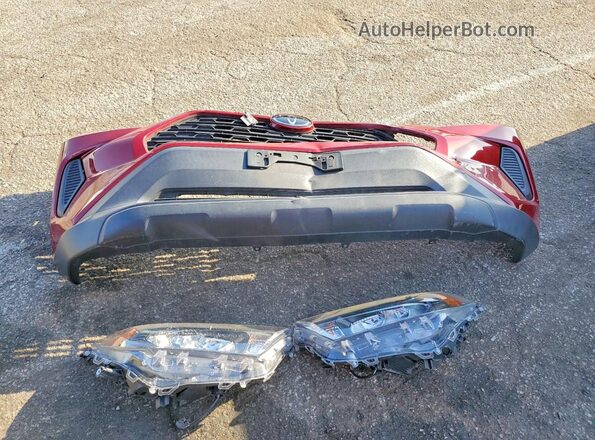 2T3F1RFV1KC005254 2019 TOYOTA RAV4 Red VIN կոդի պիտակի տեսք