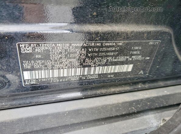 2T3F1RFV1MC222046 2021 TOYOTA RAV4 Black VIN sticker view