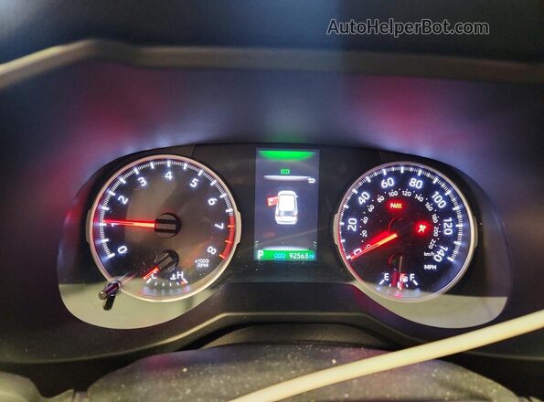 2T3F1RFV5LW132315 2020 TOYOTA RAV4 Black ხელსაწყოთა პანელის ხედი