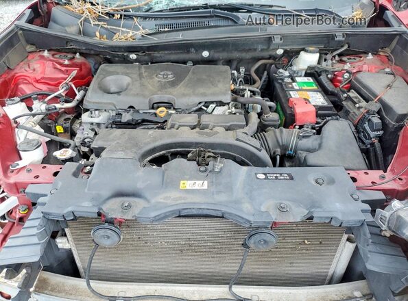 2T3F1RFV5MW208505 2021 TOYOTA RAV4 Burgundy Engine compartment view