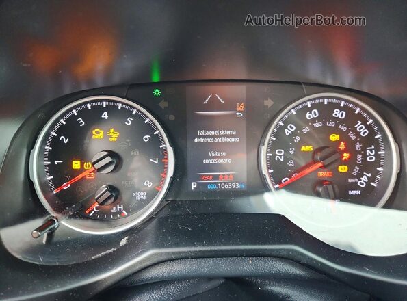 2T3F1RFV6LC099889 2020 TOYOTA RAV4 Серебряный Вид щитка приборов