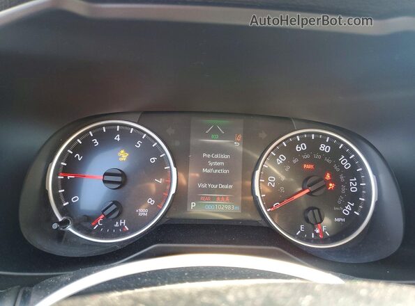 2T3F1RFV6LW095999 2020 TOYOTA RAV4 White ხელსაწყოთა პანელის ხედი