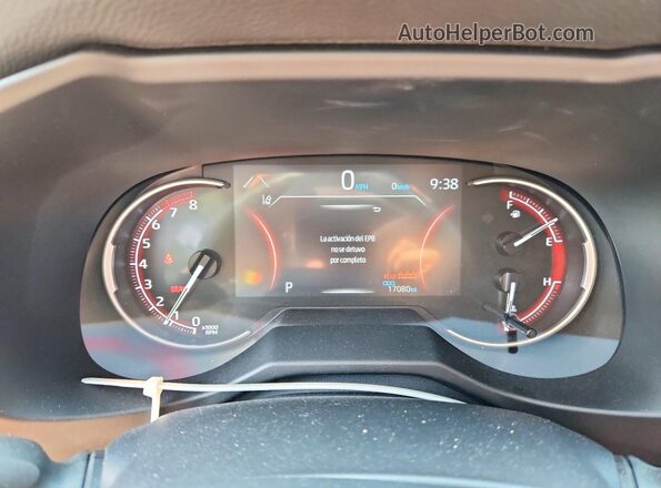 2T3F1RFVXSW632095 2025 TOYOTA RAV4 Gray Սարքավորումների վահանակի տեսք