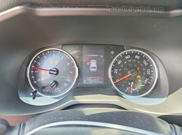 2T3G1RFV0LW121548 2020 TOYOTA RAV4 Gray Vista del cuadro de instrumentos