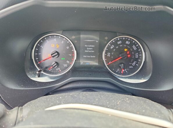 2T3G1RFV8MC153621 2021 TOYOTA RAV4 Black Instrument cluster view