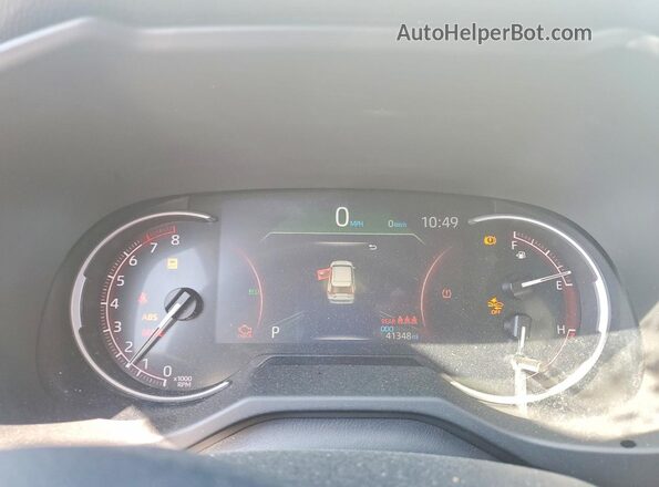 2T3H1RFV3SC316404 2025 TOYOTA RAV4 White ხელსაწყოთა პანელის ხედი