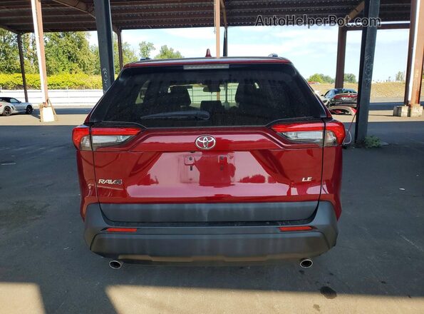 2T3H1RFV4KC019416 2019 TOYOTA RAV4 Burgundy Vista trasera