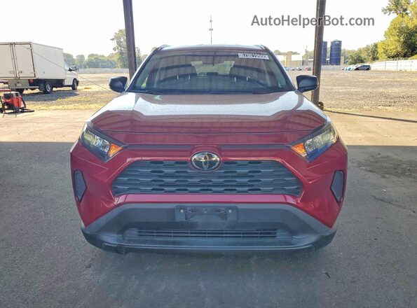 2T3H1RFV4KC019416 2019 TOYOTA RAV4 Burgundy Vista frontal