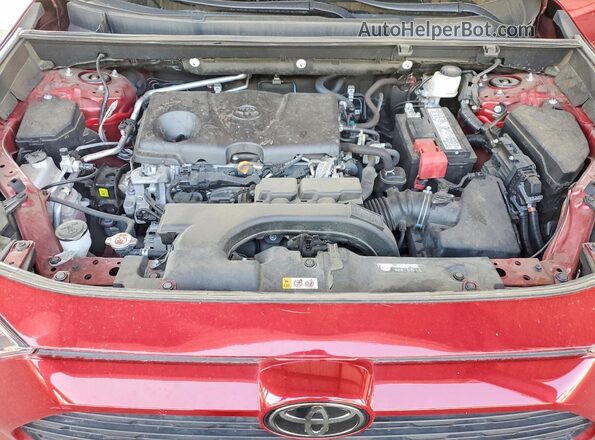 2T3H1RFV4KC019416 2019 TOYOTA RAV4 Burgundy Vista interior trasera