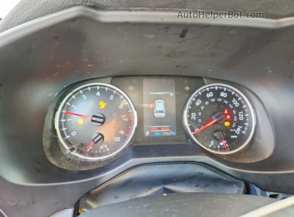 2T3H1RFV4NC211830 2022 TOYOTA RAV4 Silver Instrument cluster view