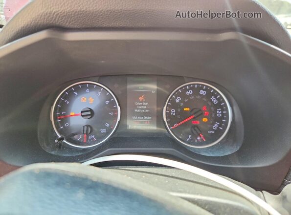 2T3H1RFV7MW155217 2021 TOYOTA RAV4 Red Вид щитка приладів