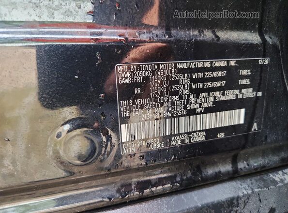 2T3H1RFV8MW125546 2021 TOYOTA RAV4 Black Вид підкапотного простору