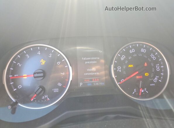 2T3H1RFVXMW165420 2021 TOYOTA RAV4 Silver ხელსაწყოთა პანელის ხედი