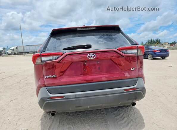 2T3H1RFVXNW195888 2022 TOYOTA RAV4 Red Вид ззаду