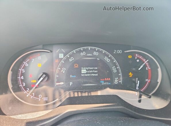 2T3H1RFVXRC275232 2024 TOYOTA RAV4 Gray Instrument cluster view