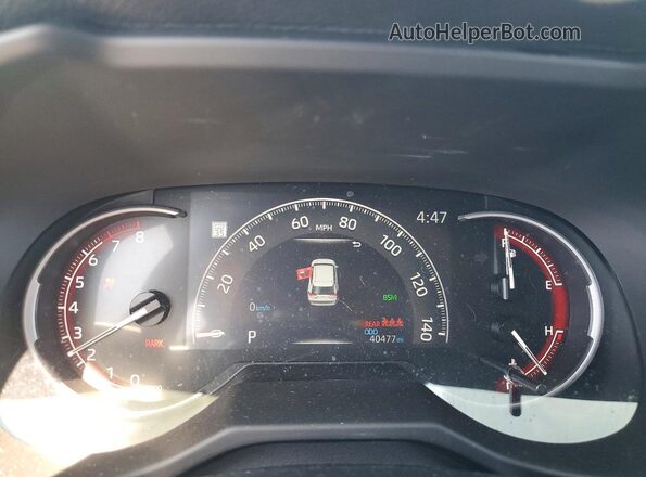2T3K1RFV5PC246305 2023 TOYOTA RAV4 White Instrument cluster view