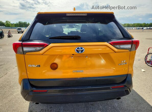 2T3LWRFV0KW001280 2019 TOYOTA RAV4 Yellow Front interior view