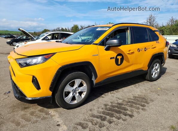 2T3LWRFV0KW001280 2019 TOYOTA RAV4 Yellow Rear left