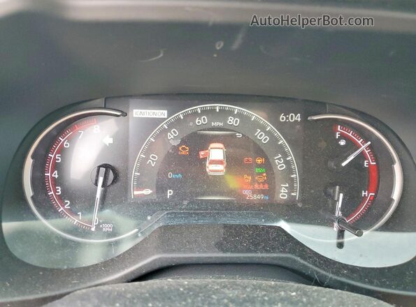 2T3N1RFV4MC177017 2021 TOYOTA RAV4 Black Widok zestawu wskaźników