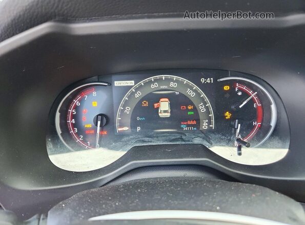 2T3N1RFV7NW281923 2022 TOYOTA RAV4 Gray ხელსაწყოთა პანელის ხედი